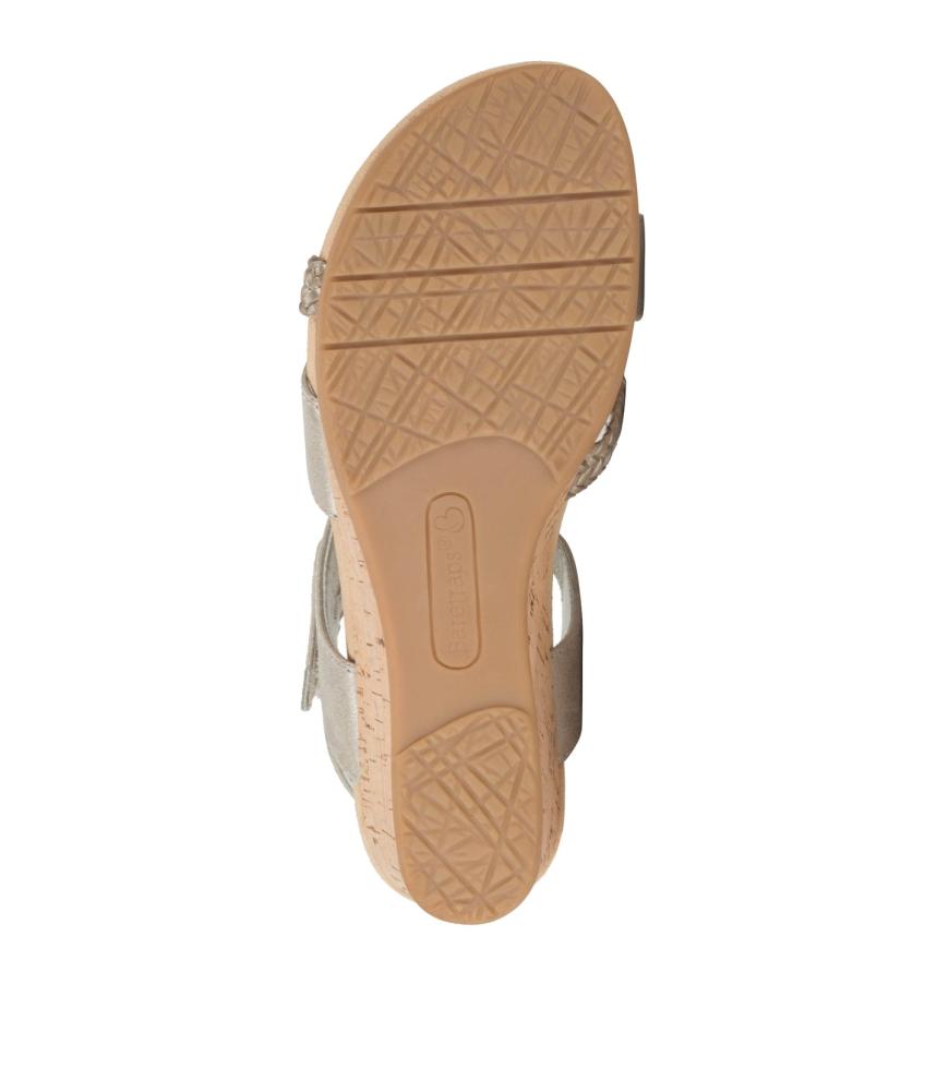 Baretraps Classic Comfort Sandals | Women Farah Wedge Sandal Champagne