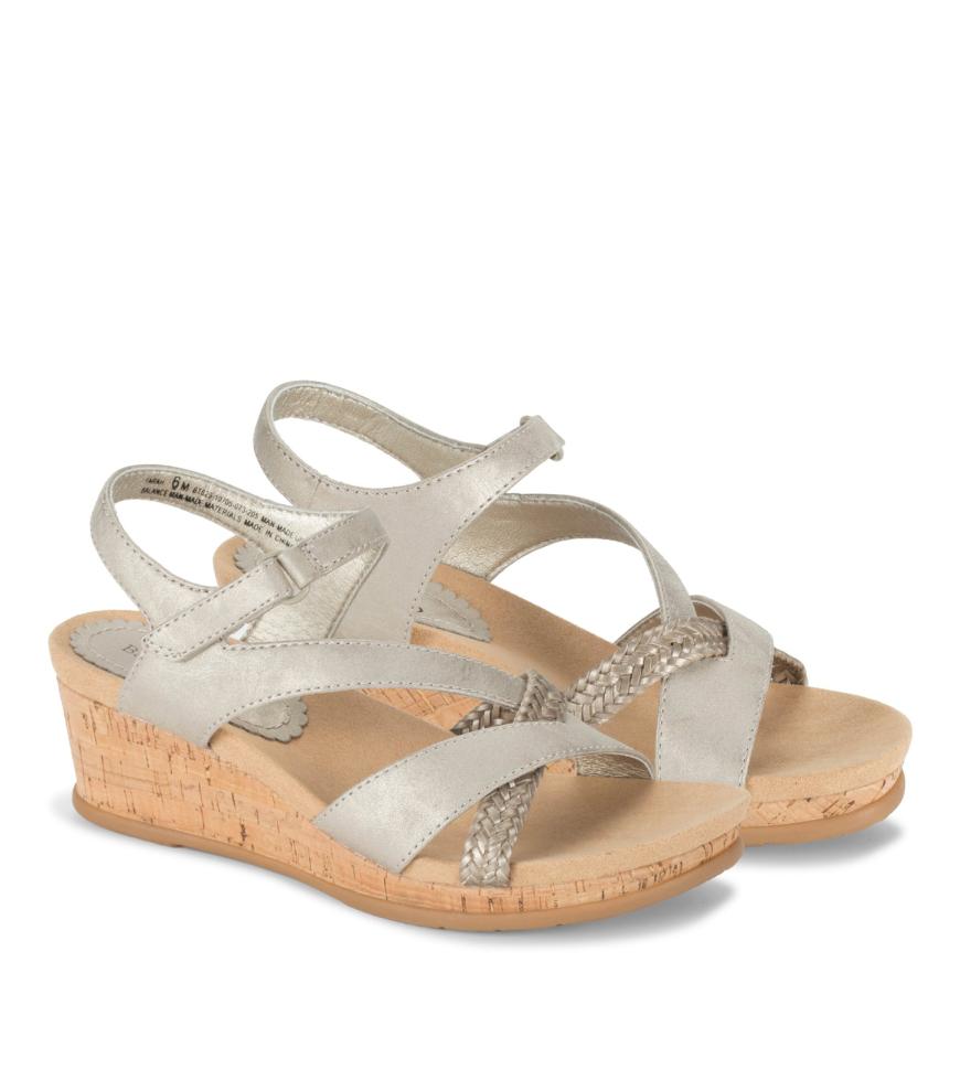 Baretraps Classic Comfort Sandals | Women Farah Wedge Sandal Champagne