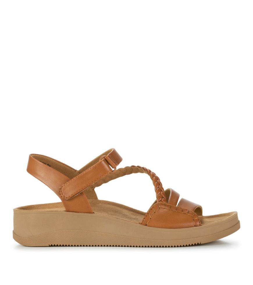 Baretraps Classic Comfort Sandals | Women Flicka Sandal Dark Caramel