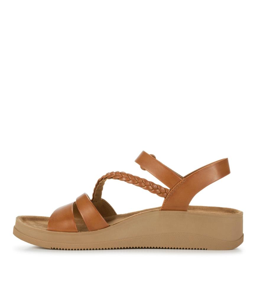 Baretraps Classic Comfort Sandals | Women Flicka Sandal Dark Caramel