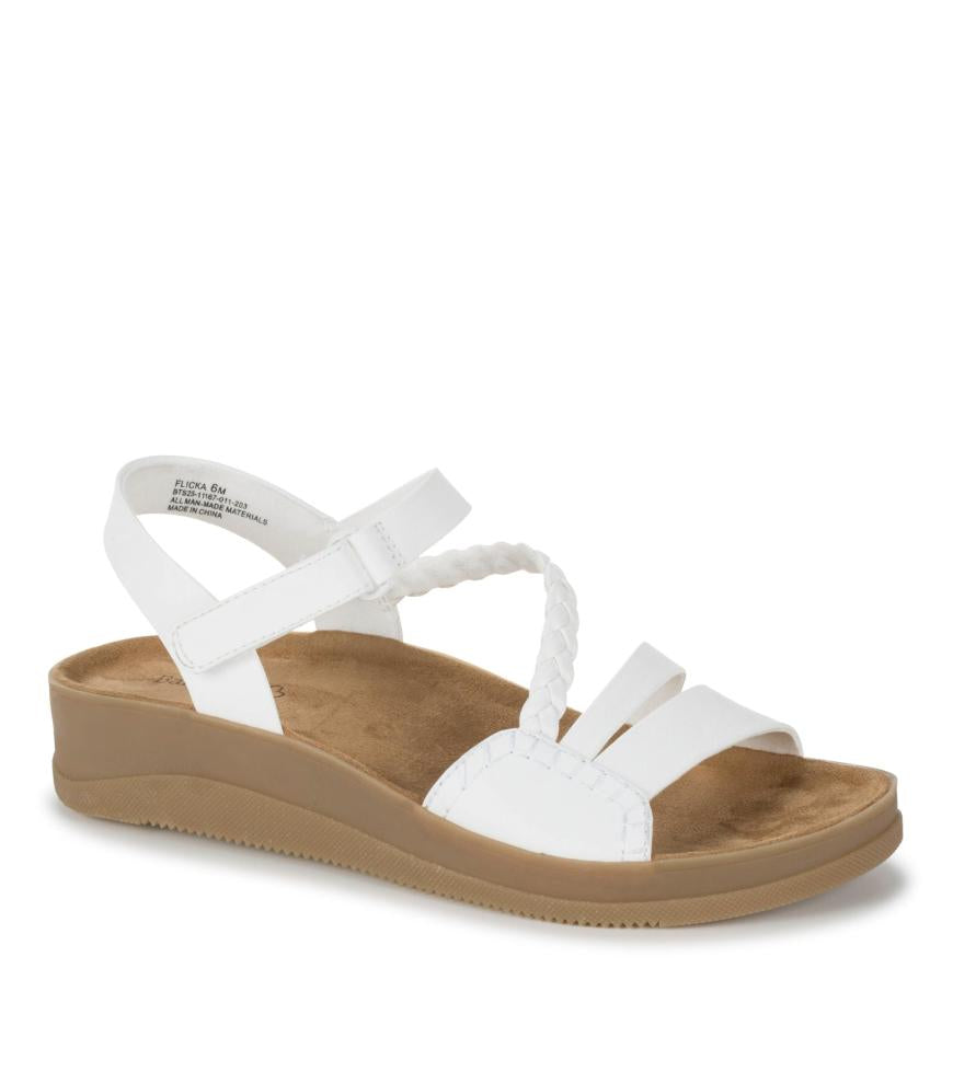 Baretraps Classic Comfort Sandals | Women Flicka Sandal White