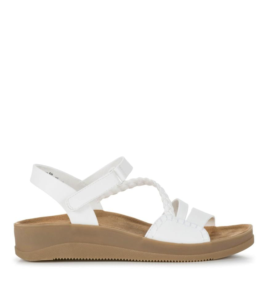 Baretraps Classic Comfort Sandals | Women Flicka Sandal White