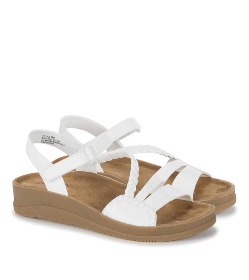 Baretraps Classic Comfort Sandals | Women Flicka Sandal White