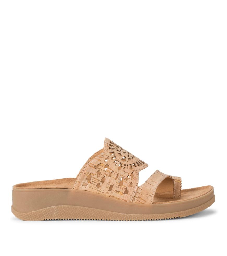 Baretraps Classic Comfort Sandals | Women Flora Slide Sandal Natural