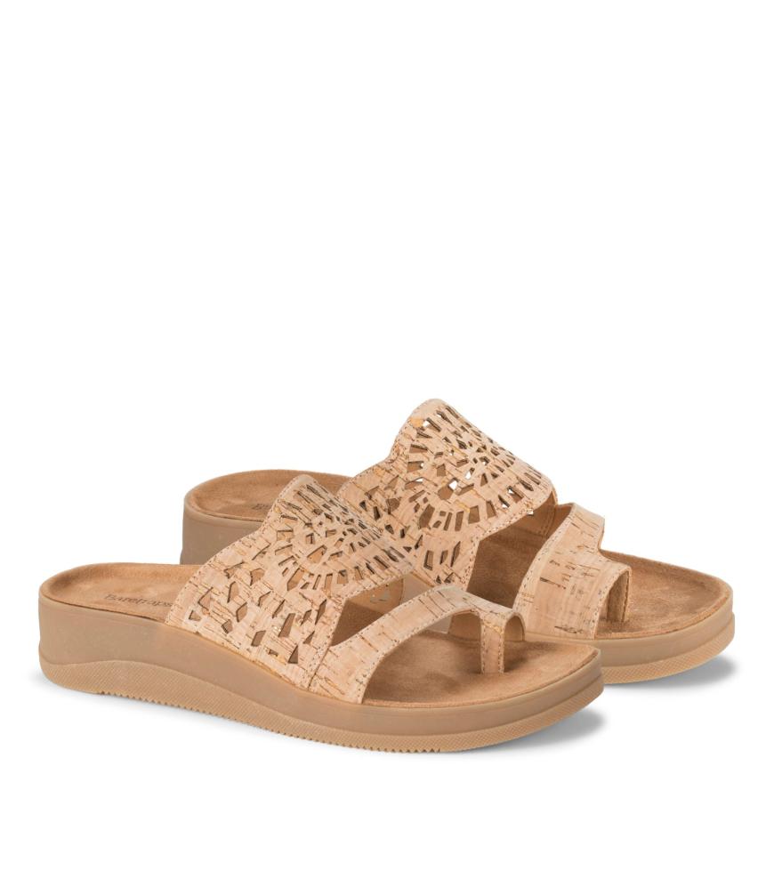 Baretraps Classic Comfort Sandals | Women Flora Slide Sandal Natural