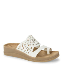 Baretraps Classic Comfort Sandals | Women Flora Slide Sandal White