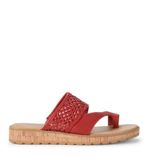 Baretraps Classic Comfort Sandals | Women Gibby Slide Sandal Cherry Red