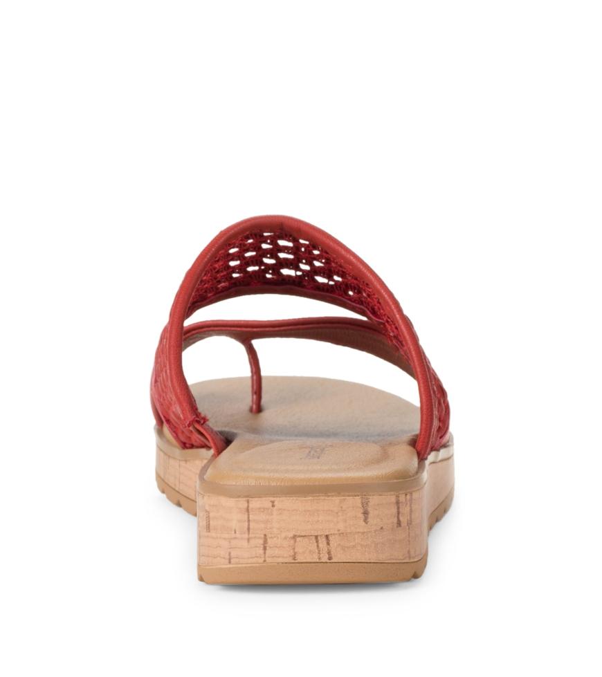 Baretraps Classic Comfort Sandals | Women Gibby Slide Sandal Cherry Red