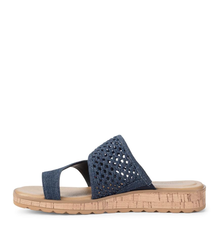 Baretraps Classic Comfort Sandals | Women Gibby Slide Sandal Dark Denim