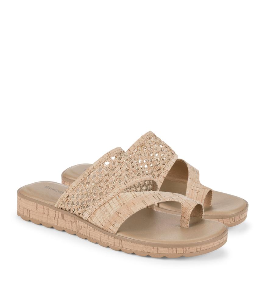 Baretraps Classic Comfort Sandals | Women Gibby Slide Sandal Natural