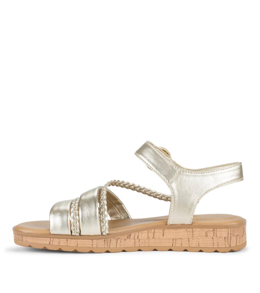 Baretraps Classic Comfort Sandals | Women Gwyneth Slide Sandal Champagne