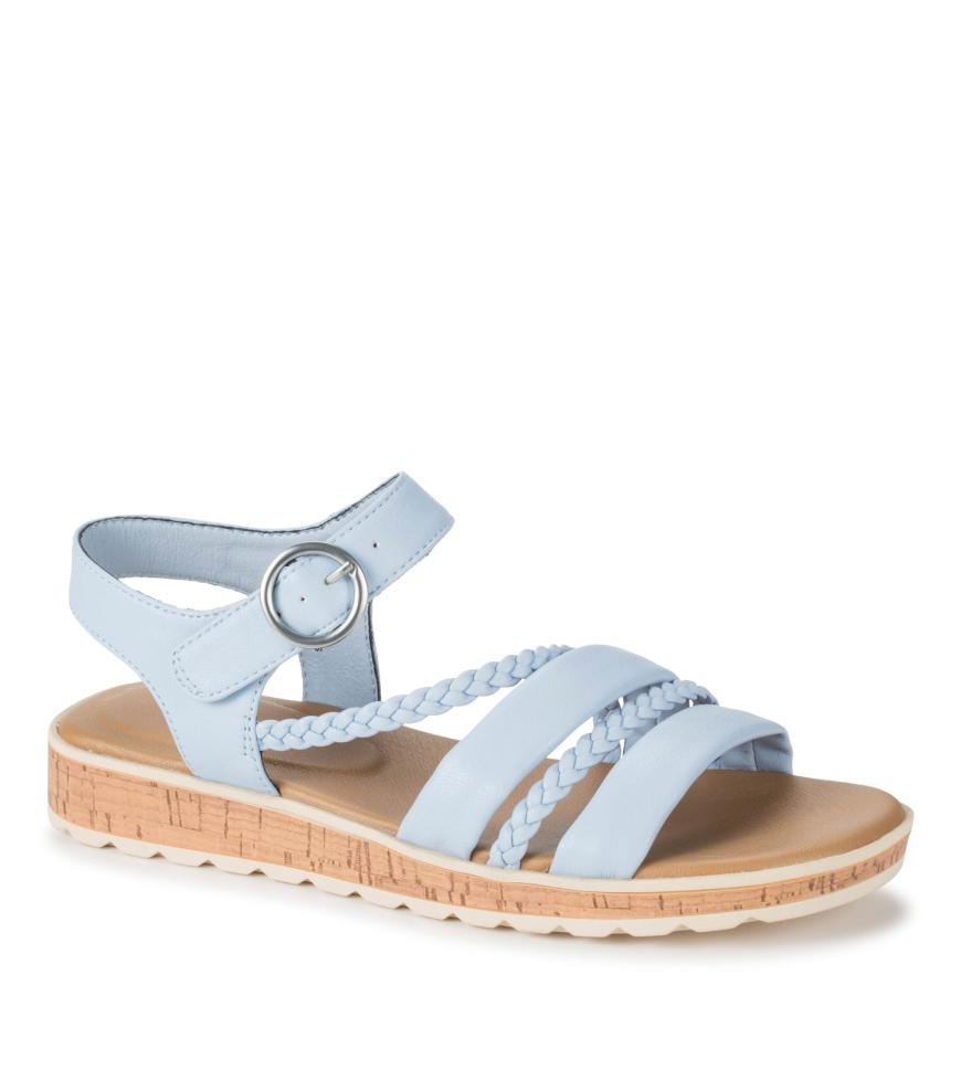 Baretraps Classic Comfort Sandals | Women Gwyneth Slide Sandal Sea Glass Blue