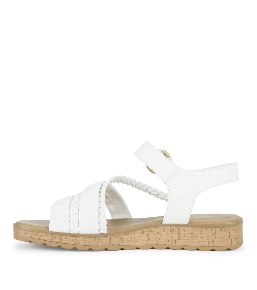 Baretraps Classic Comfort Sandals | Women Gwyneth Slide Sandal White