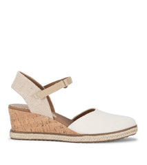 Baretraps Classic Comfort Sandals | Women Ocean Closed Toe Wedge Sandal Cream