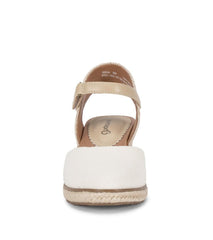 Baretraps Classic Comfort Sandals | Women Ocean Closed Toe Wedge Sandal Cream