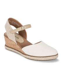Baretraps Classic Comfort Sandals | Women Ocean Closed Toe Wedge Sandal Cream