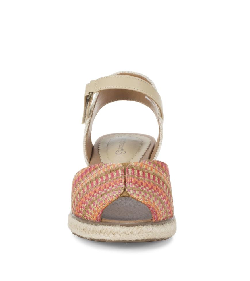 Baretraps Classic Comfort Sandals | Women Odetta Espadrille Wedge Sandal Coral Multi