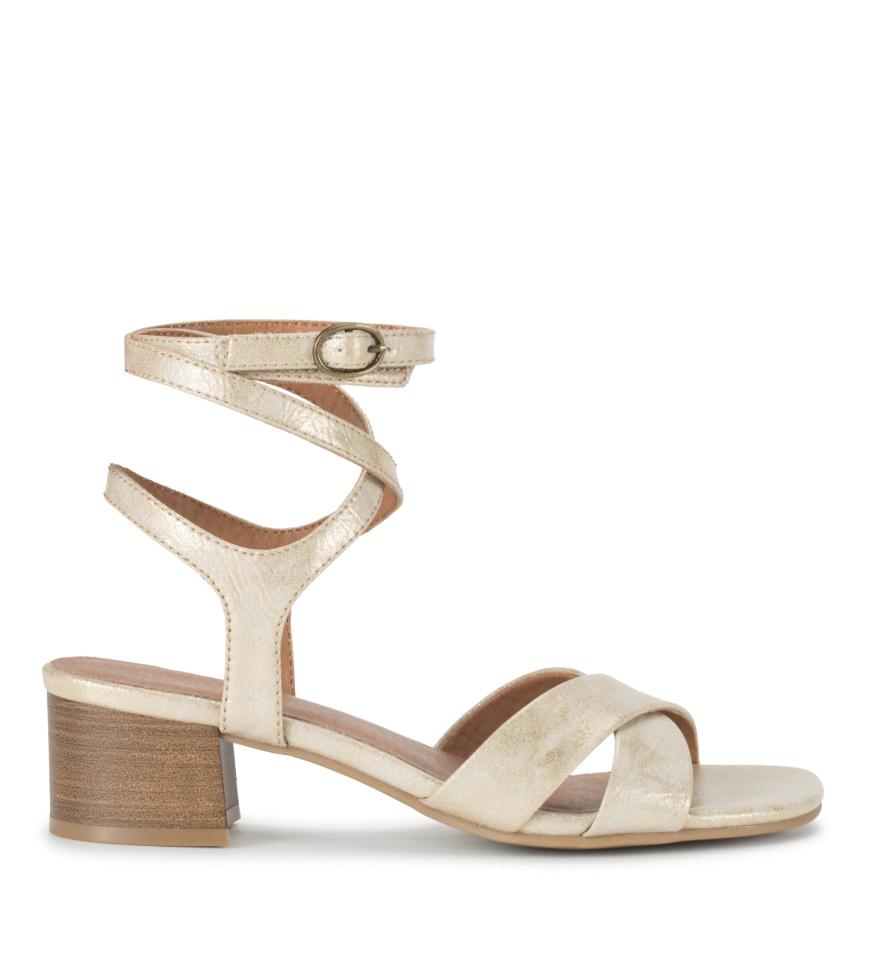 Baretraps Classic Comfort Sandals | Women Valerie Block Heel Sandal Light Gold