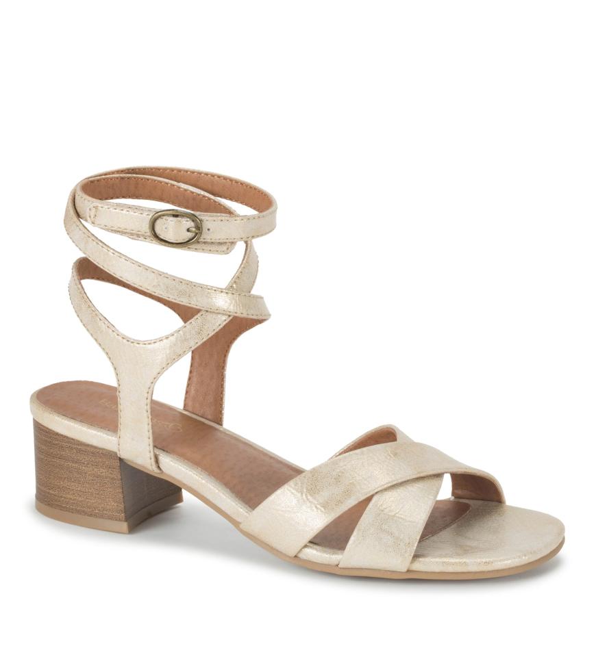 Baretraps Classic Comfort Sandals | Women Valerie Block Heel Sandal Light Gold