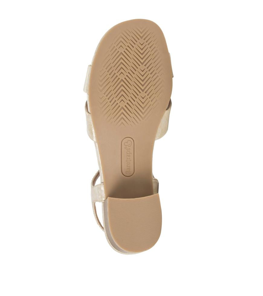 Baretraps Classic Comfort Sandals | Women Valerie Block Heel Sandal Light Gold