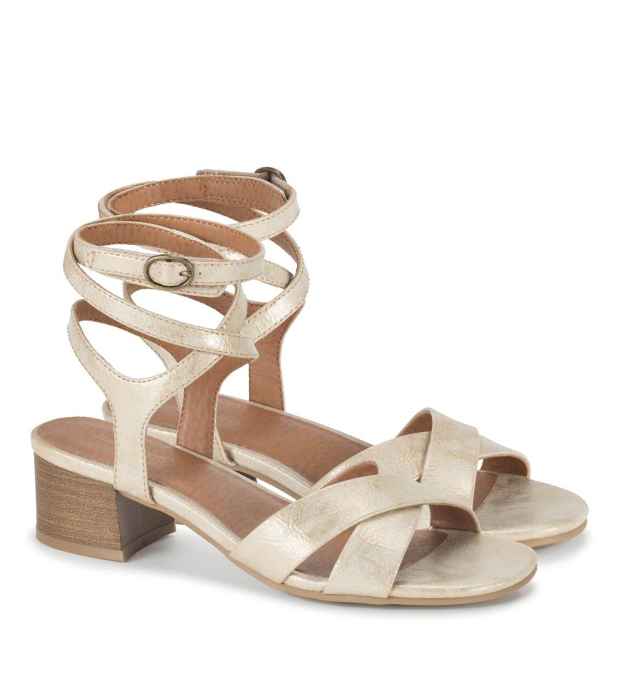 Baretraps Classic Comfort Sandals | Women Valerie Block Heel Sandal Light Gold