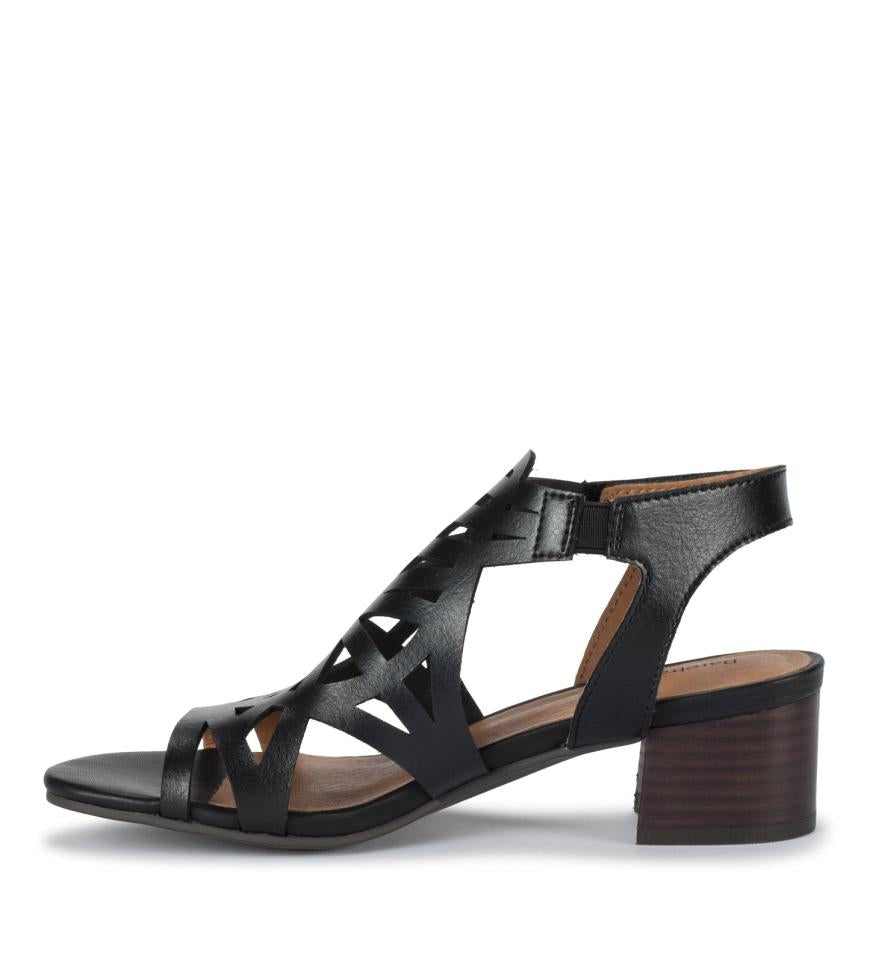 Baretraps Classic Comfort Sandals | Women Velvet Block Heel Sandal Black