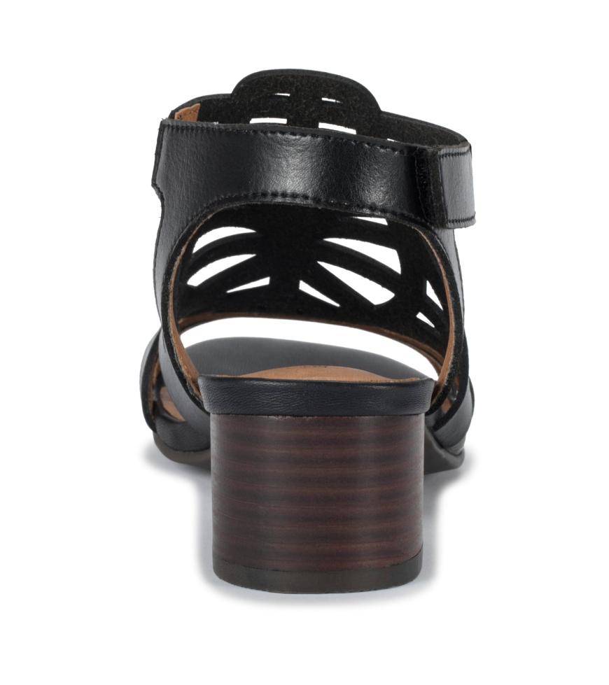 Baretraps Classic Comfort Sandals | Women Velvet Block Heel Sandal Black