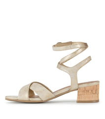 Baretraps Classic Comfort Sandals | Women Vivian Block Heel Sandal Light Gold
