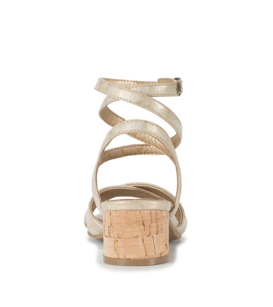 Baretraps Classic Comfort Sandals | Women Vivian Block Heel Sandal Light Gold