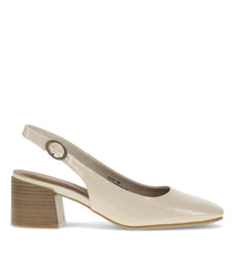 Baretraps Dress Shoes | Women Ester Block Heel Slingback Pump Ivory