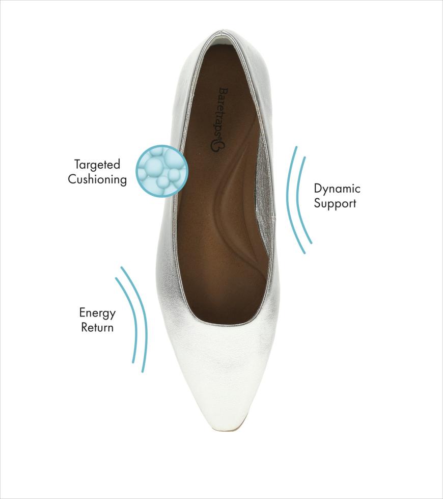 Baretraps Dress Shoes | Women Rhonda Casual Flat Silver