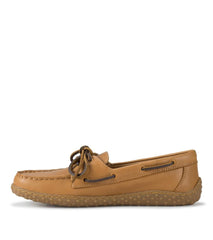 Baretraps Flats &amp; Loafers | Women Beverlie Boat Shoe Tan Leather