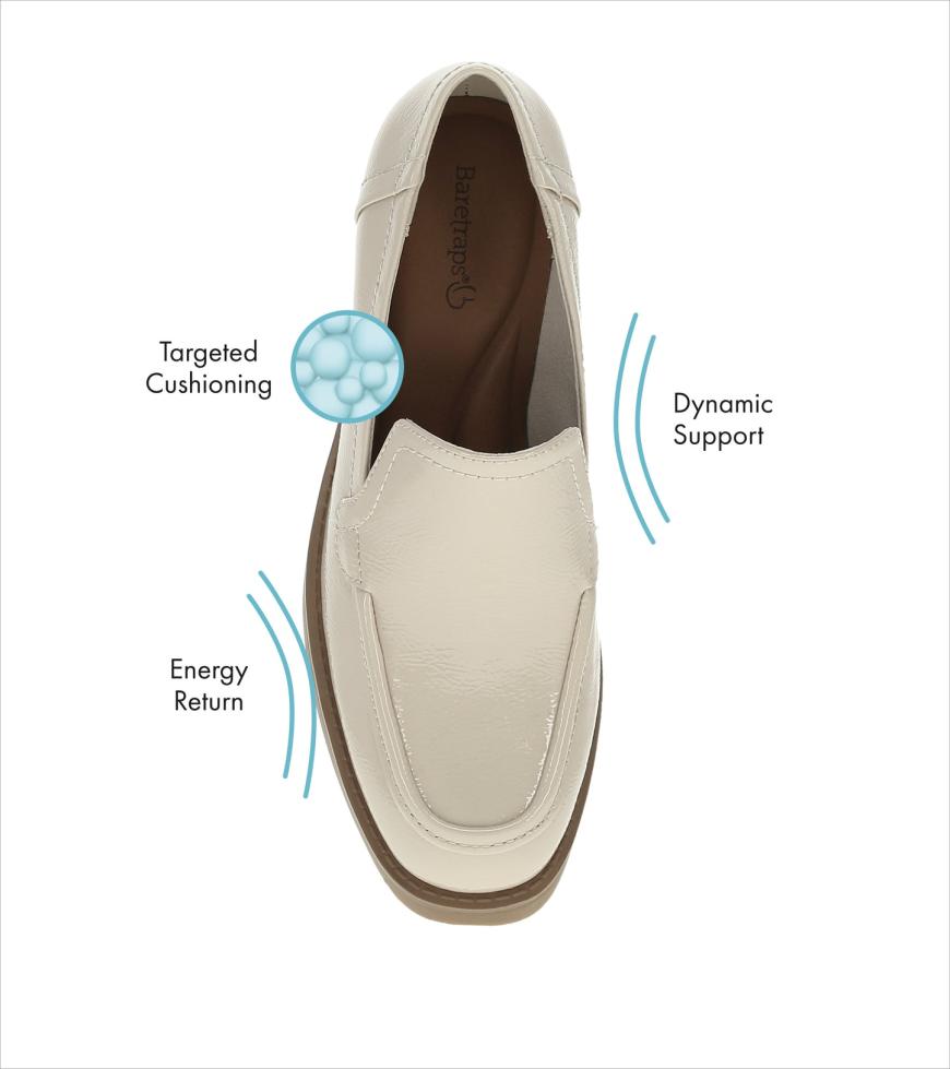 Baretraps Flats &amp; Loafers | Women Gretel Block Heel Loafer Ivory