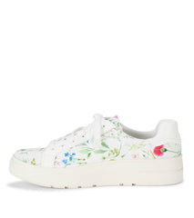 Baretraps Flats &amp; Loafers | Women Nishelle Lace Up Sneaker White/multi Flower Canvas