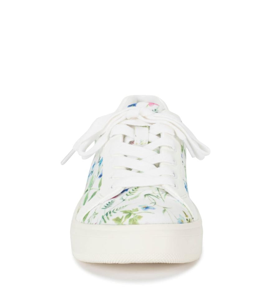 Baretraps Flats &amp; Loafers | Women Nishelle Lace Up Sneaker White/multi Flower Canvas