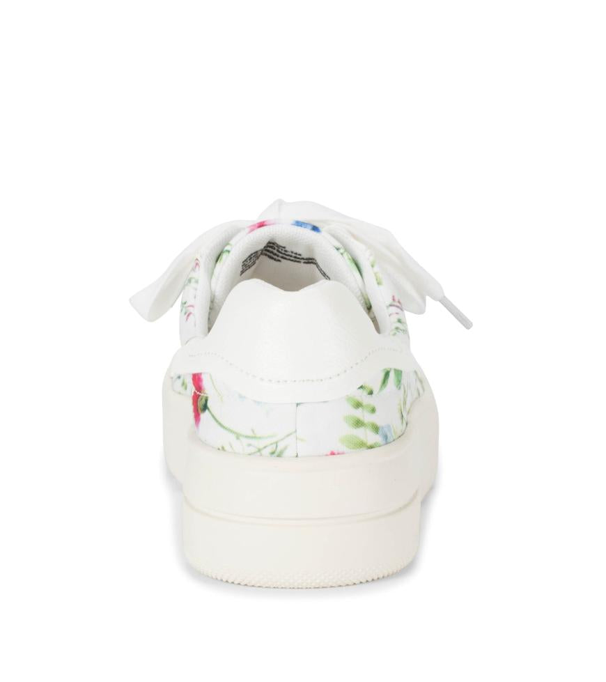 Baretraps Flats &amp; Loafers | Women Nishelle Lace Up Sneaker White/multi Flower Canvas