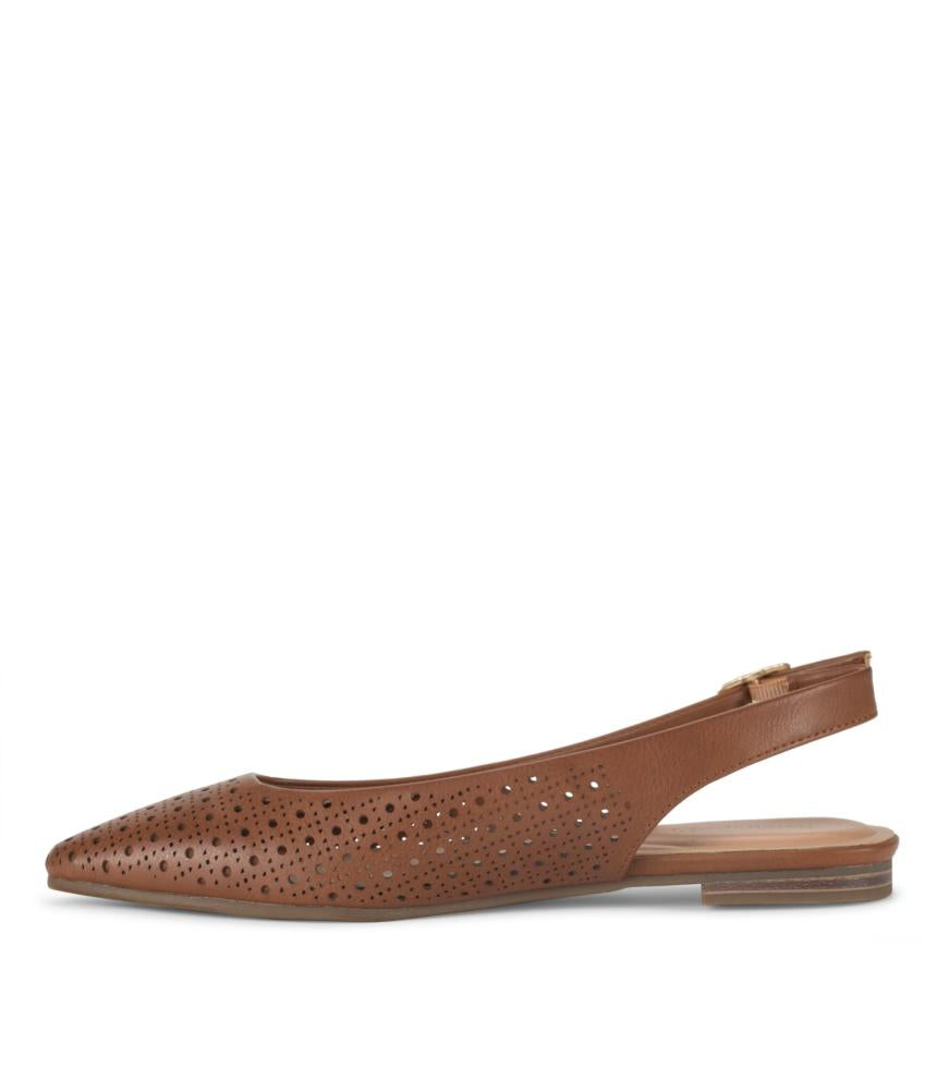 Baretraps Flats &amp; Loafers | Women Riva Slingback Flat Dark Beechnut