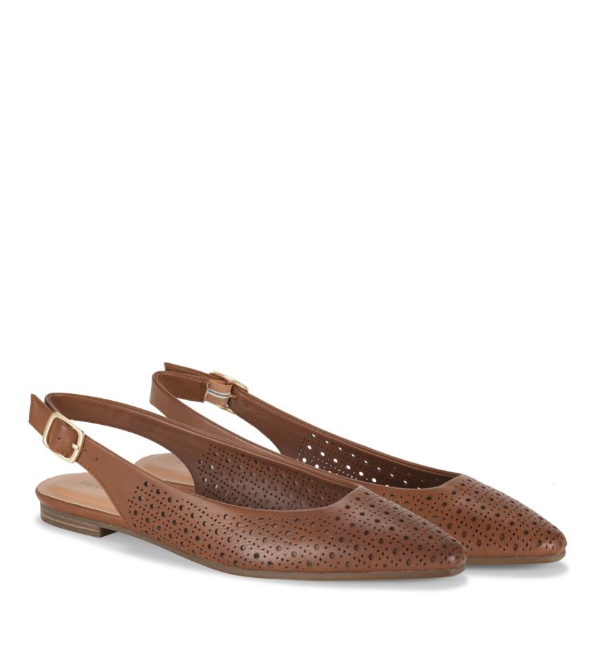 Baretraps Flats &amp; Loafers | Women Riva Slingback Flat Dark Beechnut