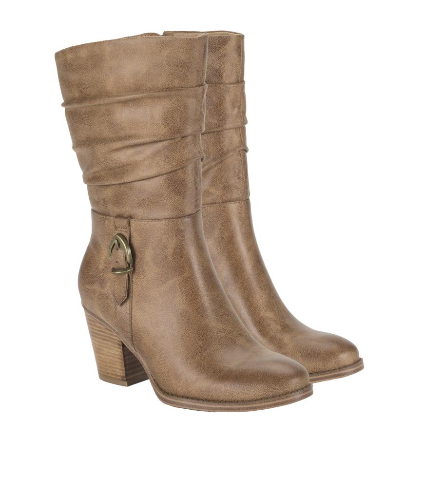 Baretraps Knee High Boots | Women Cheyenne Mid Calf Boot Auburn