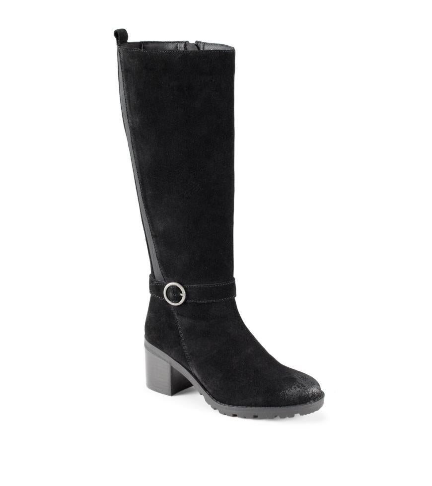 Baretraps Knee High Boots | Women Della Tall Boot Black Suede