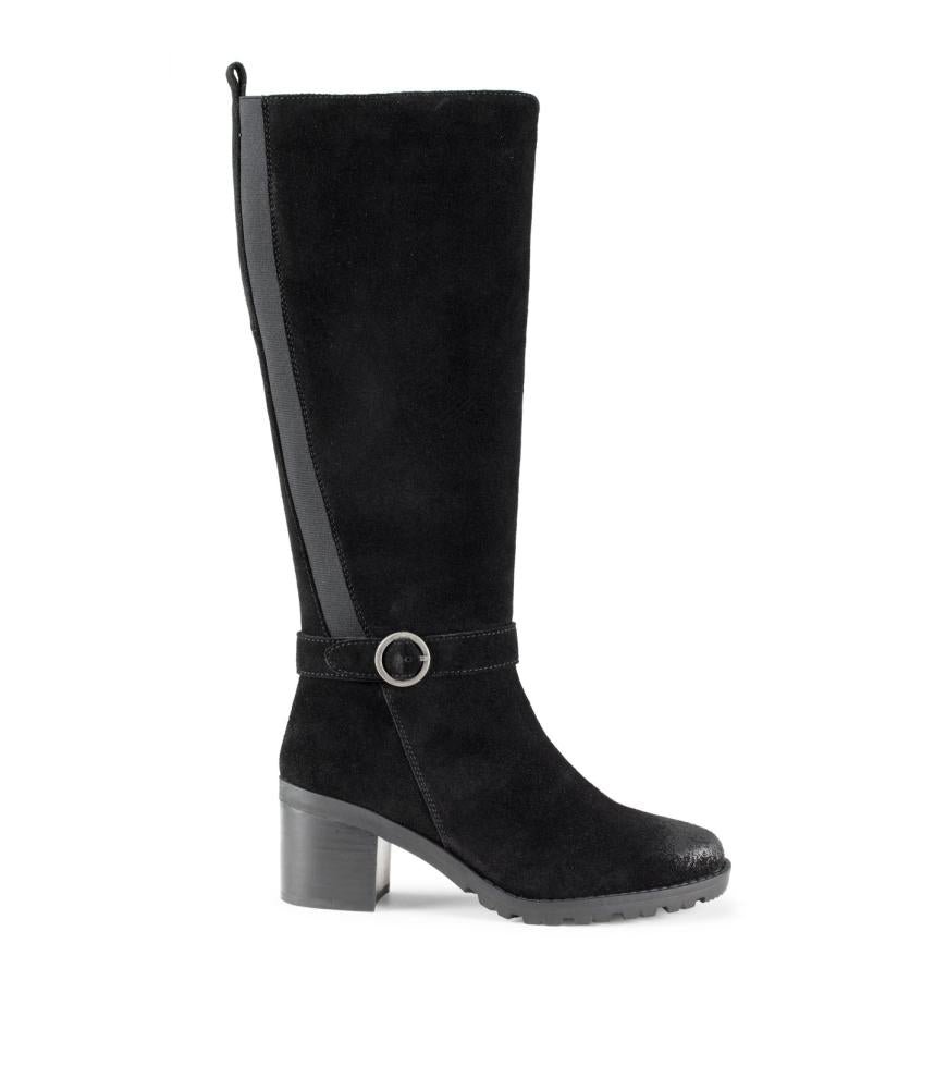 Baretraps Knee High Boots | Women Della Tall Boot Black Suede