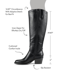 Baretraps Knee High Boots | Women Laryssa Riding Boot Black