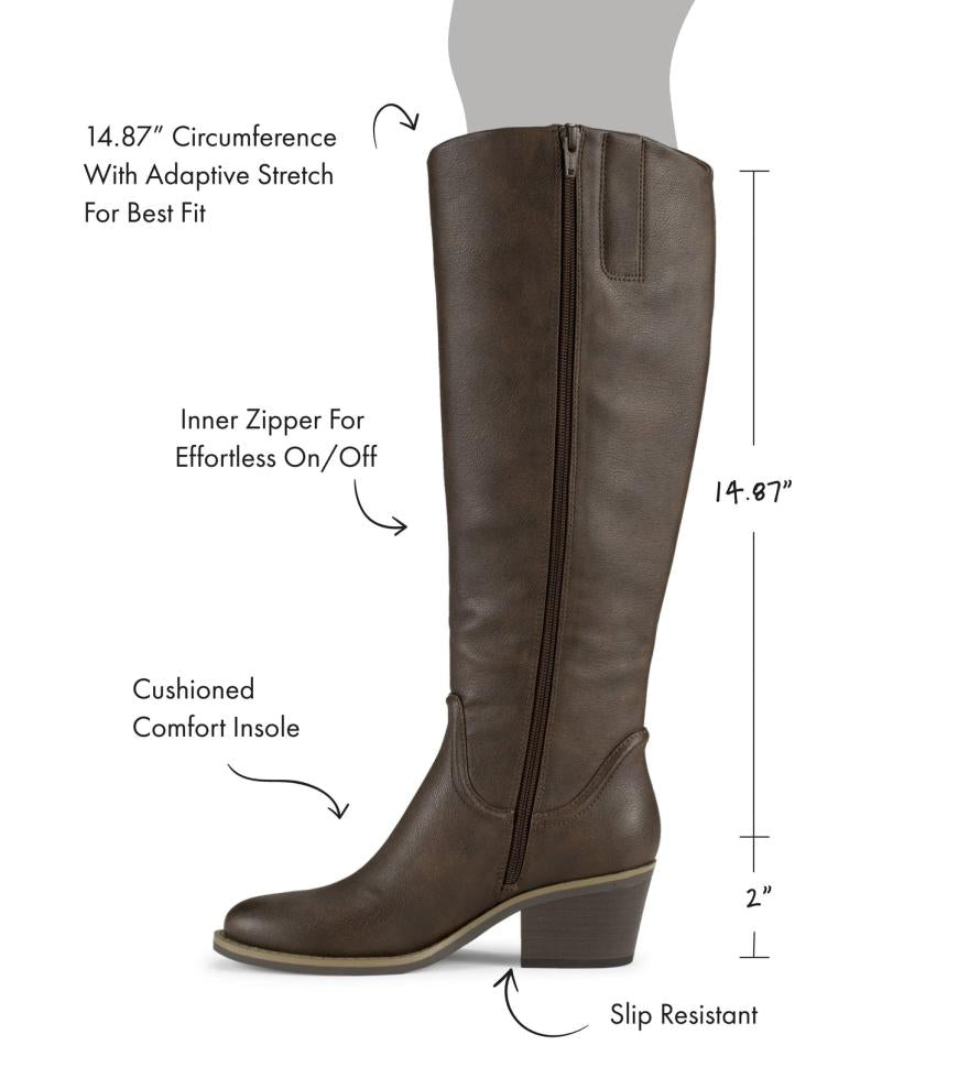 Baretraps Knee High Boots | Women Laryssa Riding Boot Dark Brown