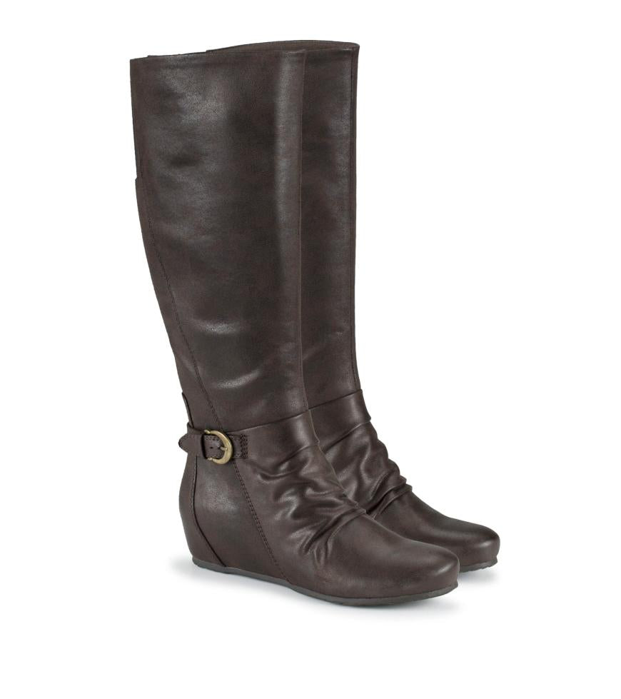 Baretraps Knee High Boots | Women Sammy Tall Wedge Boot Dark Brown