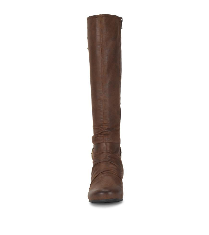 Baretraps Knee High Boots | Women Scarlett Tall Wedge Boot Brush Brown