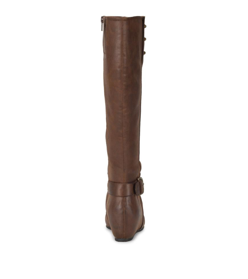 Baretraps Knee High Boots | Women Scarlett Tall Wedge Boot Brush Brown