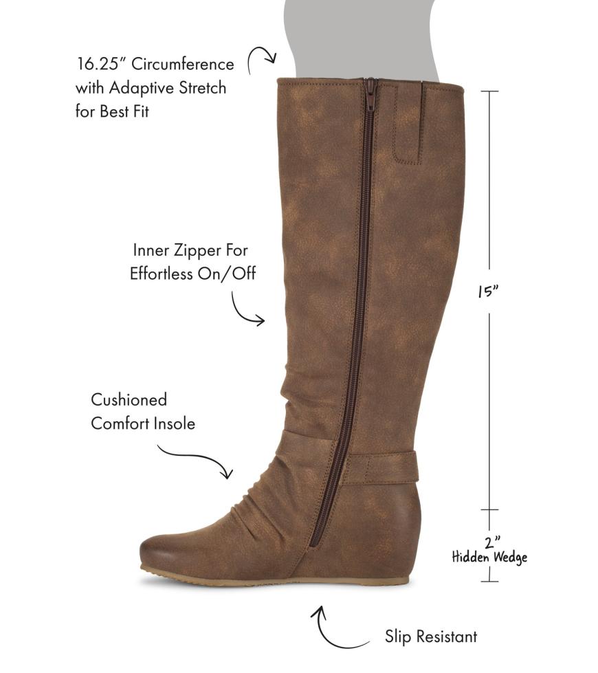 Baretraps Knee High Boots | Women Scarlett Tall Wedge Boot Cashew