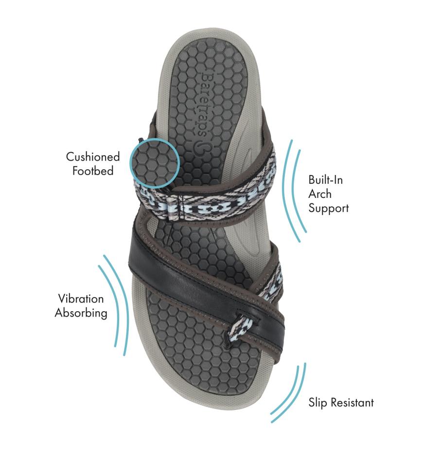 Baretraps Rebound Sandals | Women Deserae Slide Sandal Black Multi