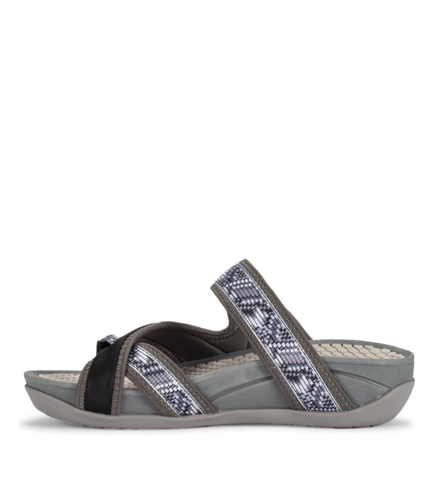 Baretraps Rebound Sandals | Women Deserae Slide Sandal Dark Grey