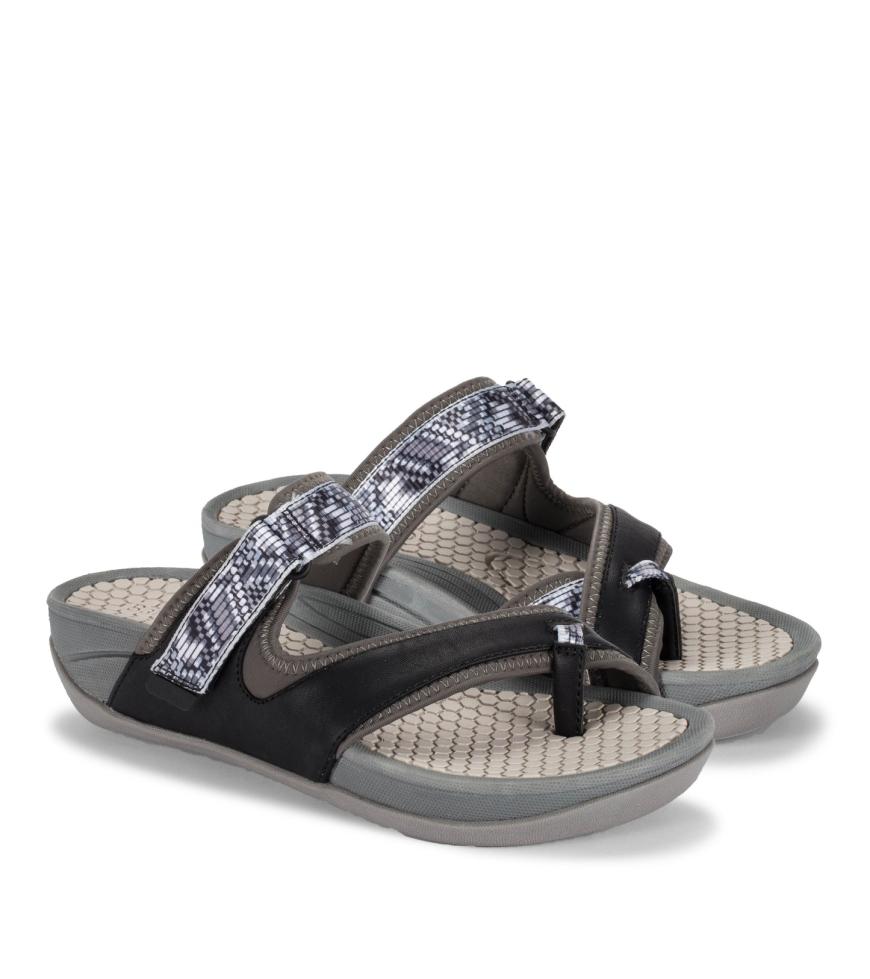 Baretraps Rebound Sandals | Women Deserae Slide Sandal Dark Grey